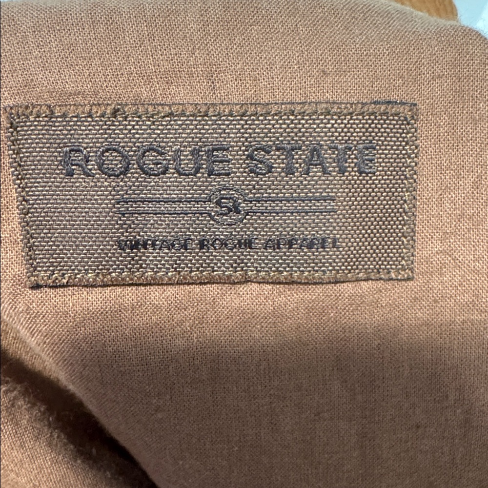 Rogue State Tan Suede Bomber Jacket (Size L) - Picture 13 of 13